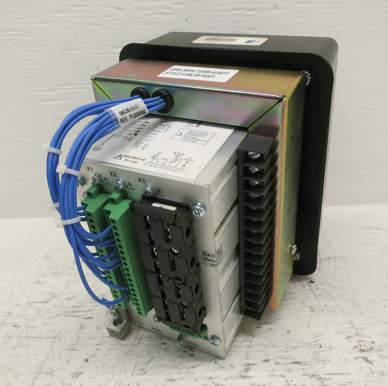 Eaton EMR-3MP0-2A0BB Motor Protection Relay AmpGard Terminal Adaptor 66C3515G01 (DW6662-1)