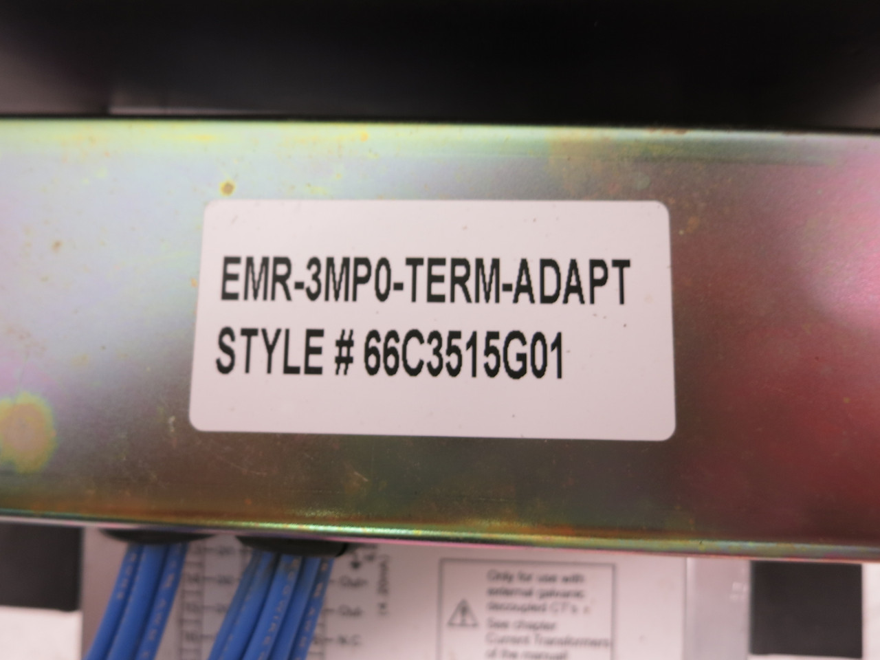 Eaton EMR-3MP0-2A0BB Motor Protection Relay AmpGard Terminal Adaptor 66C3515G01 (DW6662-1)