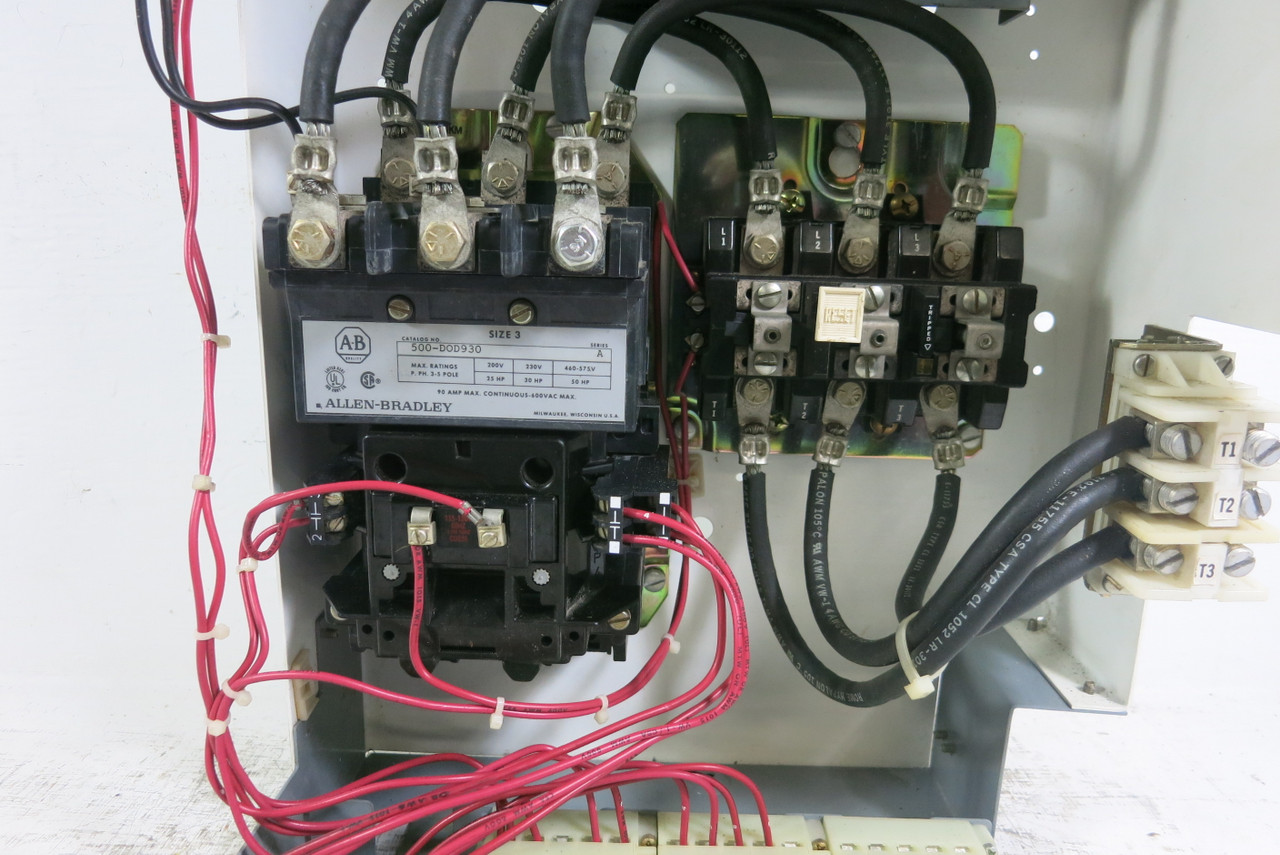 Allen Bradley 2100 Centerline Size 3 Starter 60A Fusible 33"  MCC Bucket 500-DOD (BJ0916-3)