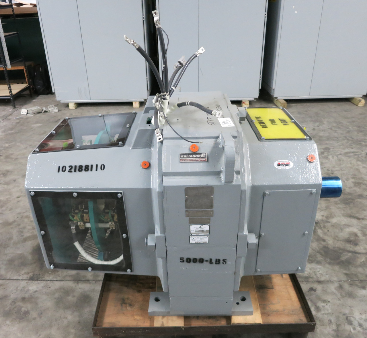 REBUILT Reliance 400 HP DC Motor 681AT 500V 1150/1380 RPM Type TR 637A 500 VDC (DW6679-1)