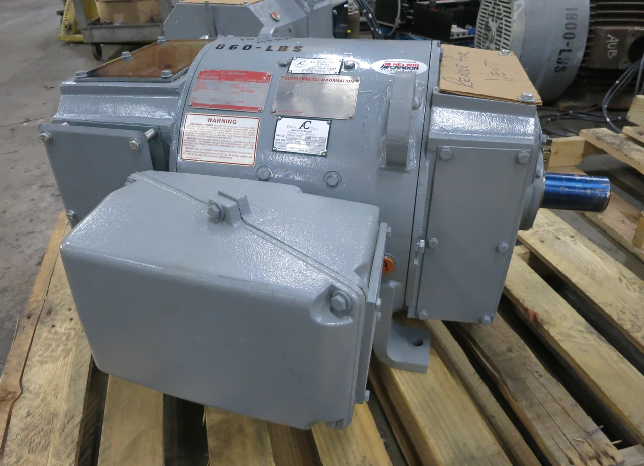 REBUILT GE 60 HP DC Motor CD366AT SPFG-SV 500V 1750/2100 RPM 500 VDC Kinamatic (DW6693-1)