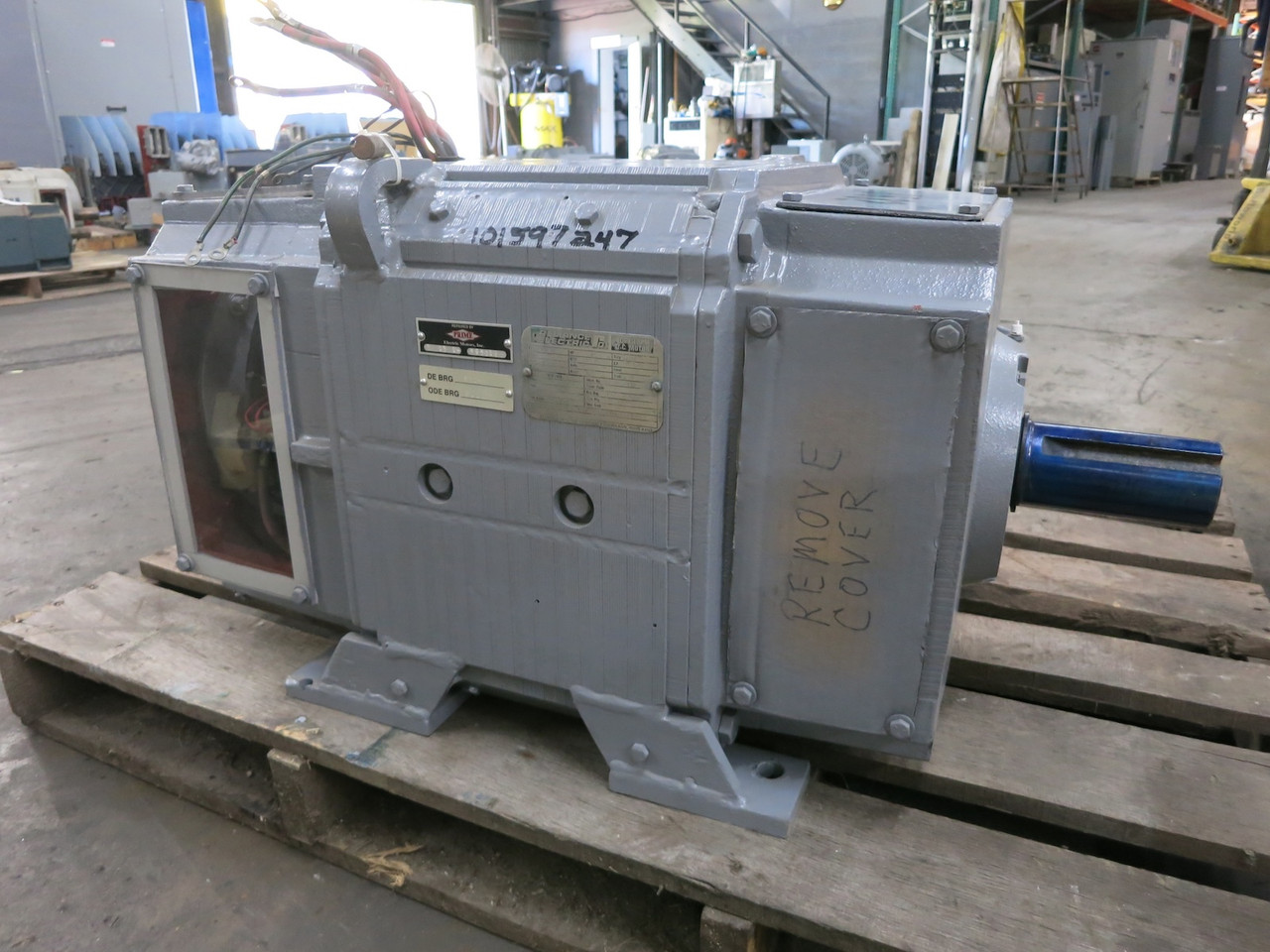 REBUILT Reliance 75 HP DC Motor B367ATZ TESV 500V 1750/2300 RPM TR 125A 500 VDC (DW6692-1)