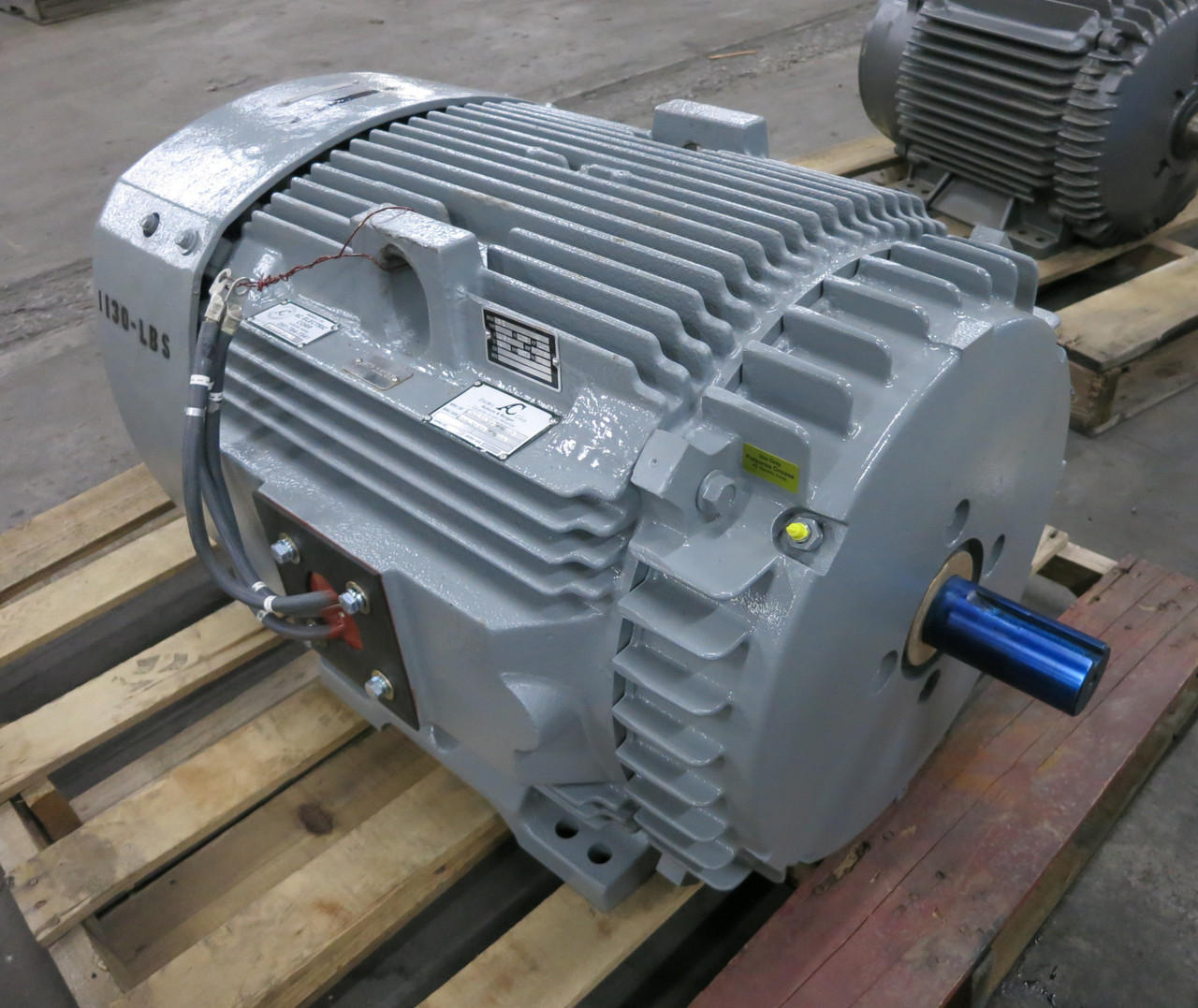 REBUILT GE 100 HP AC Motor 460V 3570 RPM 405TS TEFC 108A 100HP 460 VAC (DW6704-1)