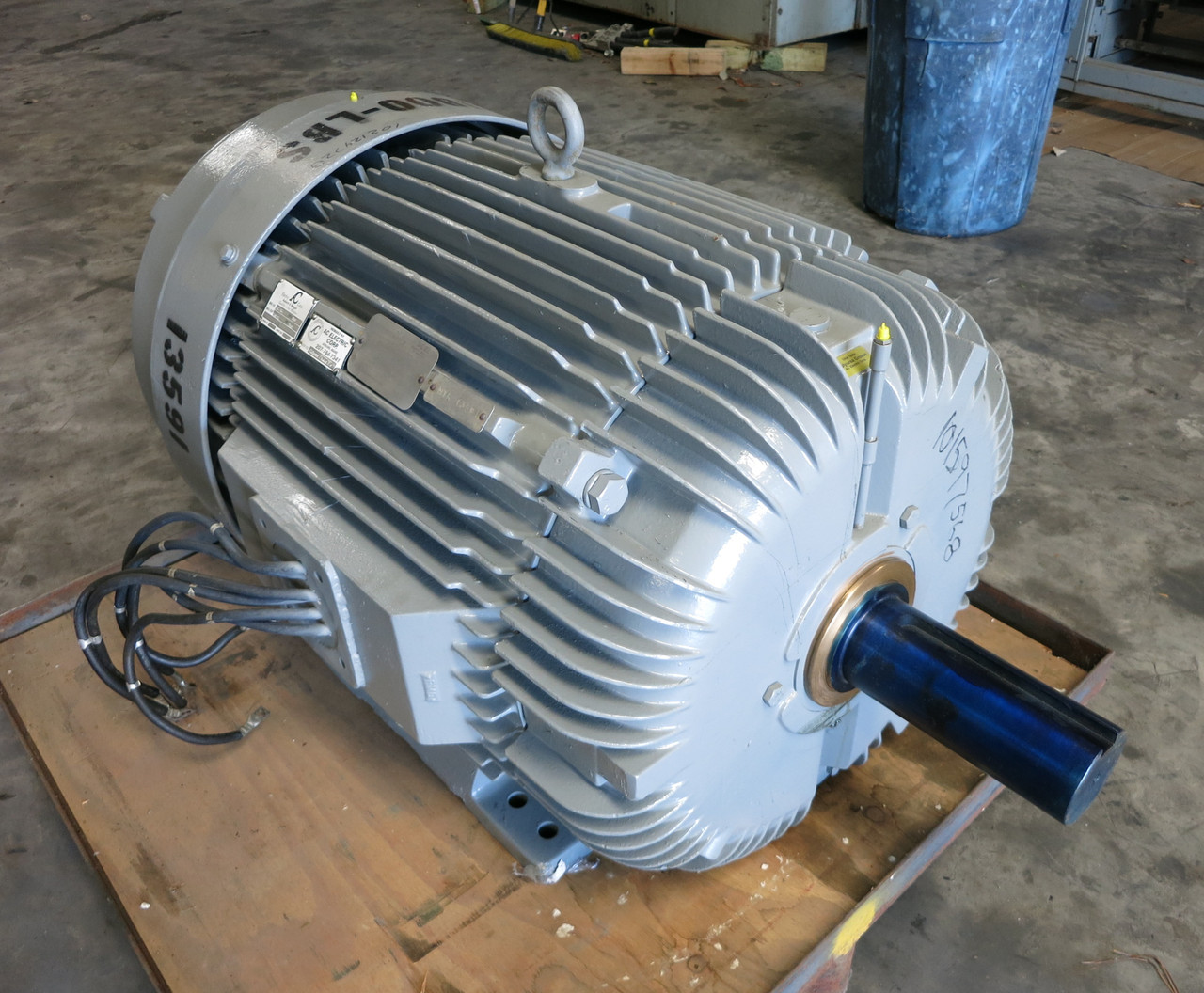 REBUILT Reliance 150 HP AC Motor 460V 1190 RPM 445T TEFC 170A 150HP 460 VAC (DW6714-1)