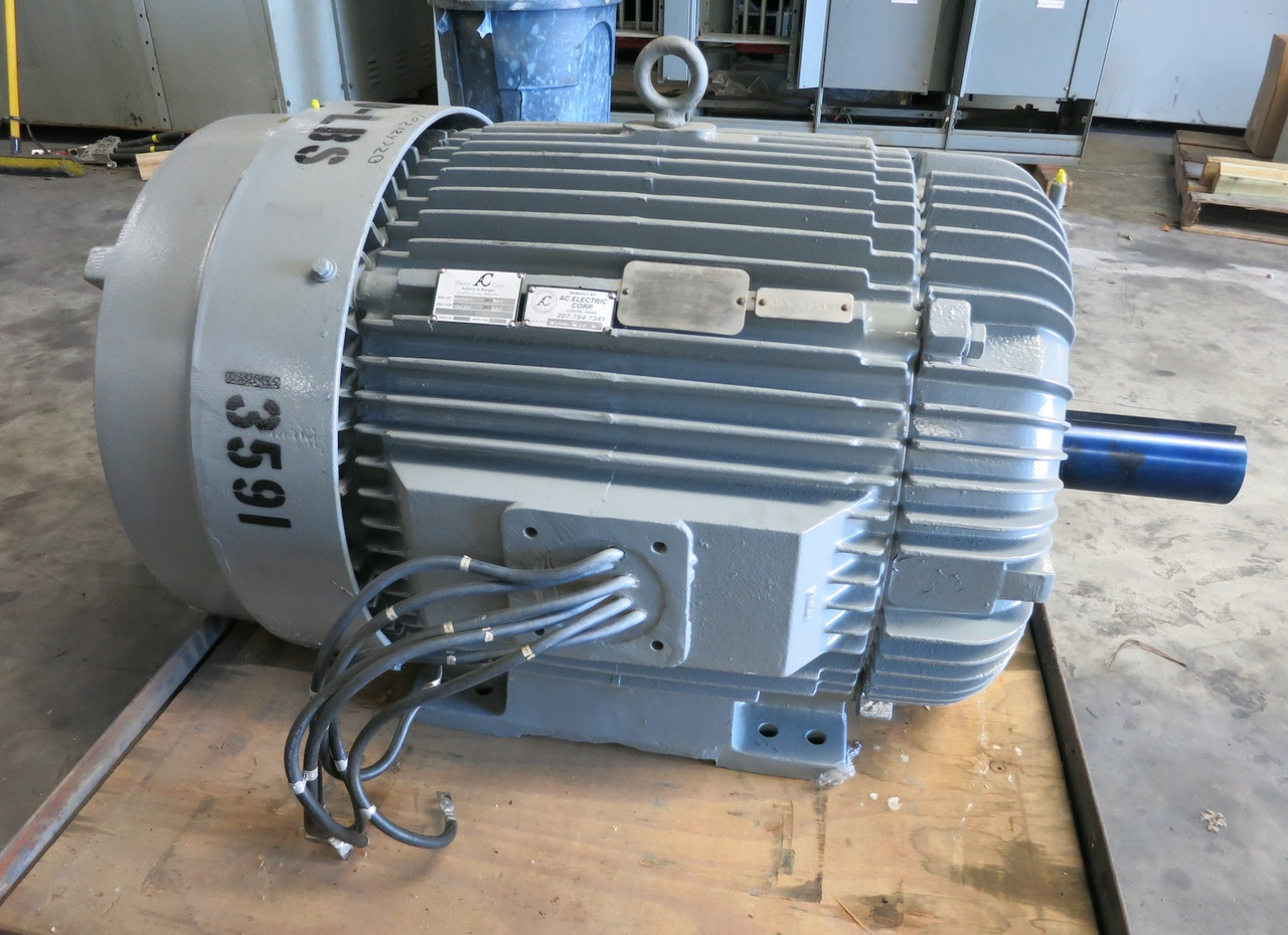REBUILT Reliance 150 HP AC Motor 460V 1190 RPM 445T TEFC 170A 150HP 460 VAC (DW6714-1)