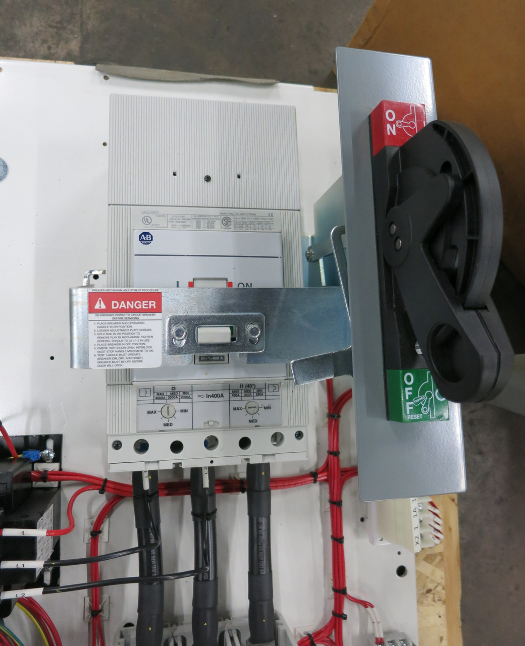 NEW Allen Bradley 2100 Centerline 400A Breaker Size 5 Starter MCC Bucket 46" 400 (DW6727-1)