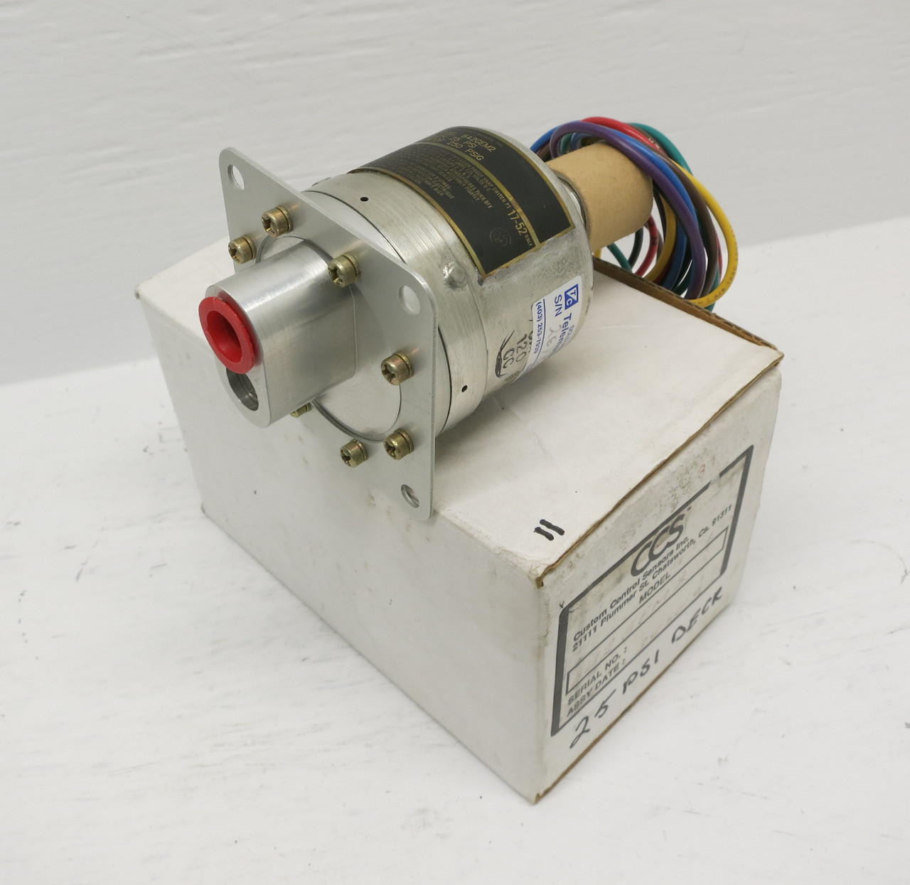 NEW CCS 642GEM2 Custom Control Sensors 25 PSI Decr 250 PSIG Pressure Switch NIB (DW6736-1)