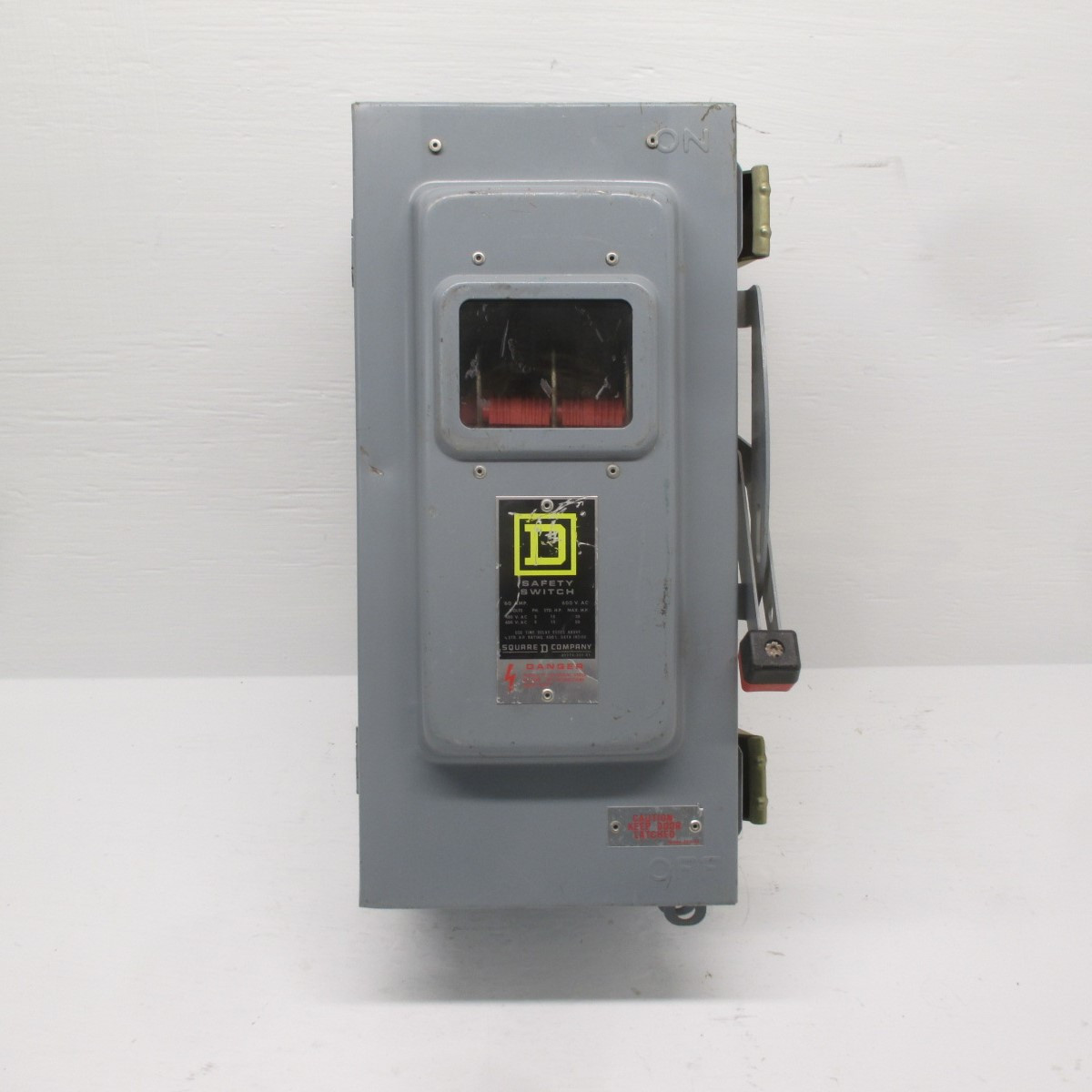Square D H362AVW 60A Fusible Safety Switch Disconnect 600V 60 Amp View Window E1 (AH0221-2)