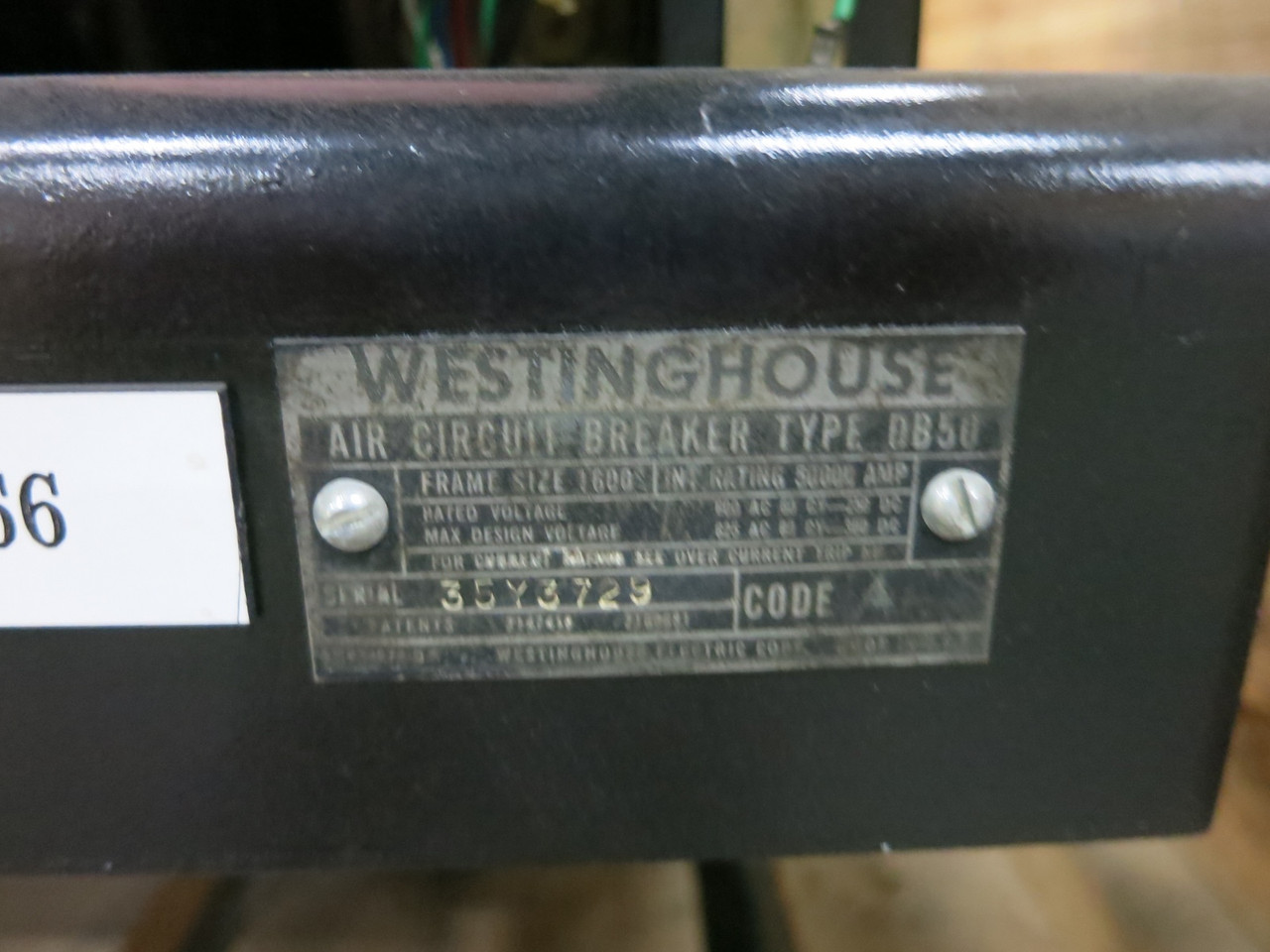 REBUILT Westinghouse DB50 1600A Air Circuit Breaker LSIG Amptector I-A Trip Unit (DW6752-1)