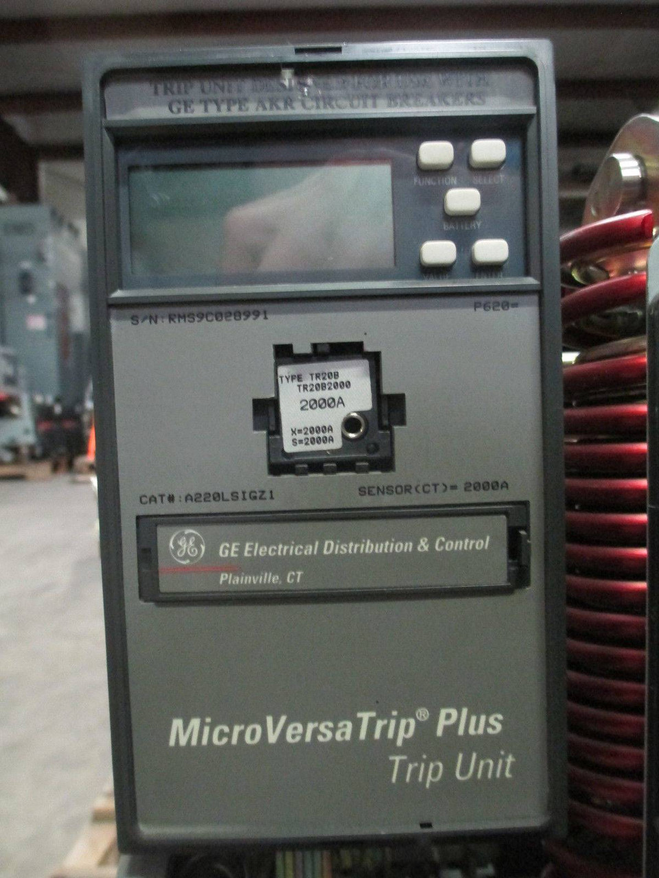 General Electric AKRT-10D-50H 2000 Amp Breaker LSIG MicroVersa AKRT10D50H EO DO (EBI2140-1)