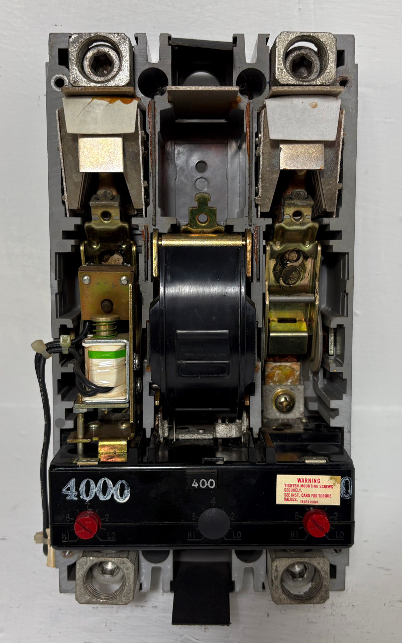 Westinghouse LB2400FS 400A 2 Pole Circuit Breaker 400 Amp Trip Shunt 2P LB2400 (EM5309-2)