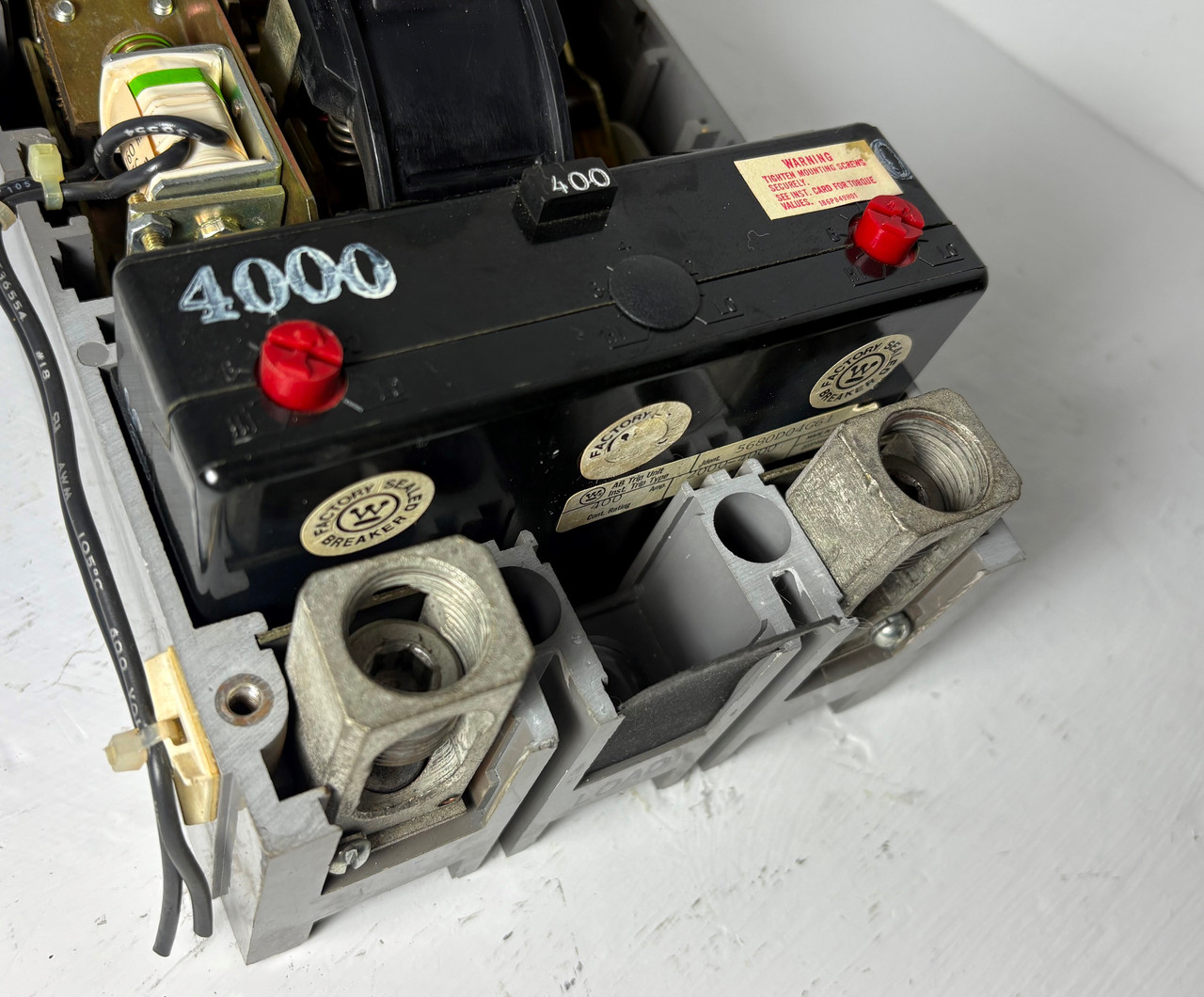 Westinghouse LB2400FS 400A 2 Pole Circuit Breaker 400 Amp Trip Shunt 2P LB2400 (EM5309-2)