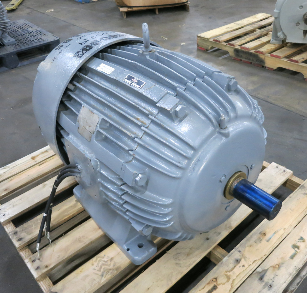Image of REBUILT US Electrical 125 HP AC Motor 460V 3565 RPM 444TS 148A TC 460 VAC 444-TS