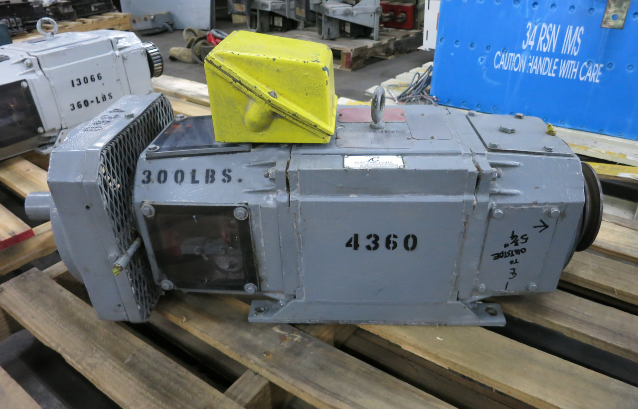 Reliance 5 HP DC Motor B2111ATZ 500V 1750/2300 RPM TEFC XT 8.6A 500 VDC TR (DW6784-1)