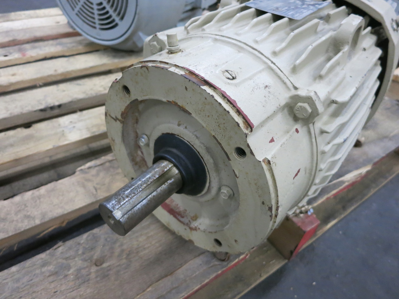 GE 10 HP AC Motor 460V 215TC TEFC 1765 RPM Type KS 21A 460 VAC Energy Saver X$D (DW6788-1)