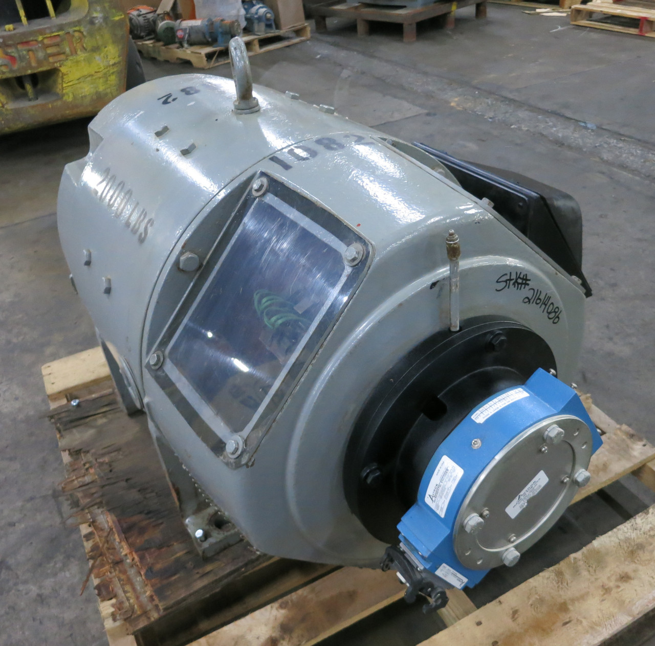 GE 150 HP DC Motor 500V 1750/2000 RPM 240A SV-SP KinaMatic 5CD505E360 500 VDC (DW6791-1)