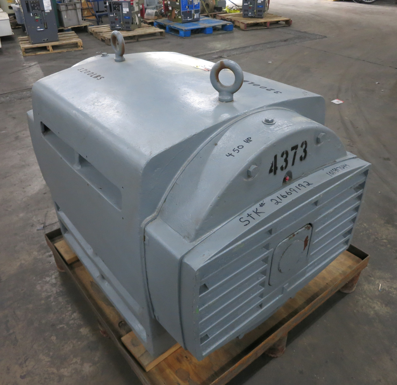 REBUILT US Motors 450 HP 2300V AC Motor 1770 RPM 5807S 105A 3PH 1750 2300 VAC (DW6801-1)