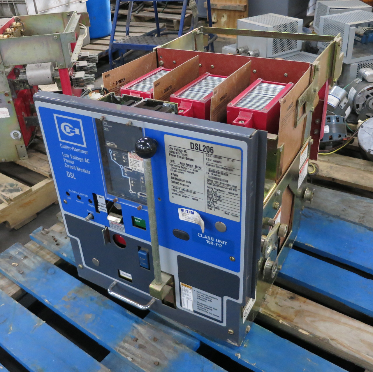 Cutler Hammer DSL206 800/600 Amp Air Breaker S53LS LS Trip Unit 600A DSL-206 (DW6799-1)