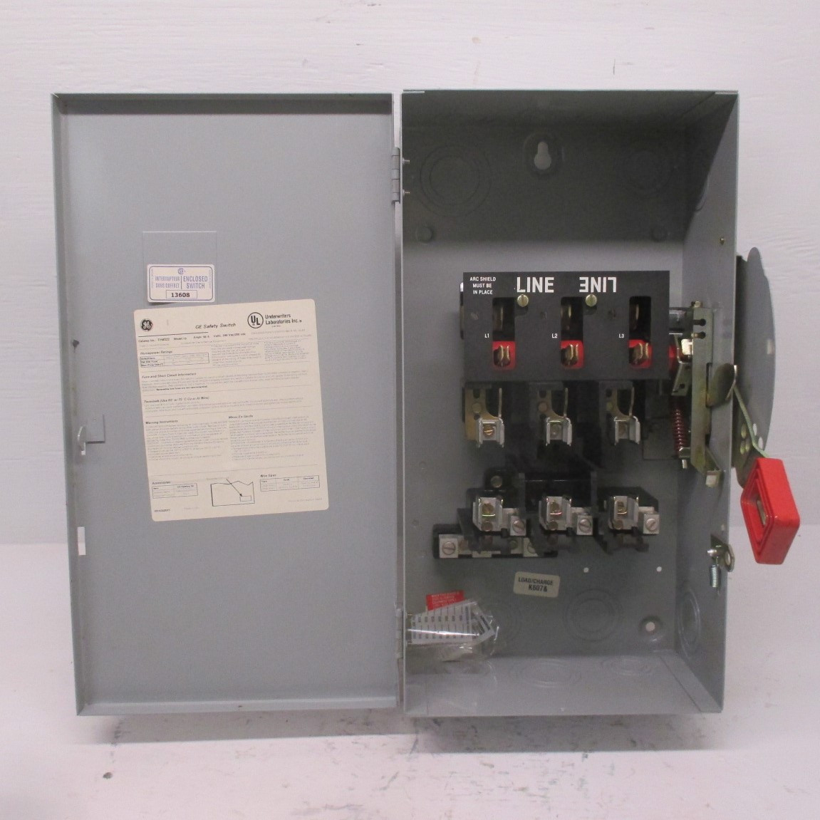 NEW GE TH4322 Mod 10 60 Amp 240V 3W Heavy Duty Fusible Safety Switch New No Box (AH0288-3)
