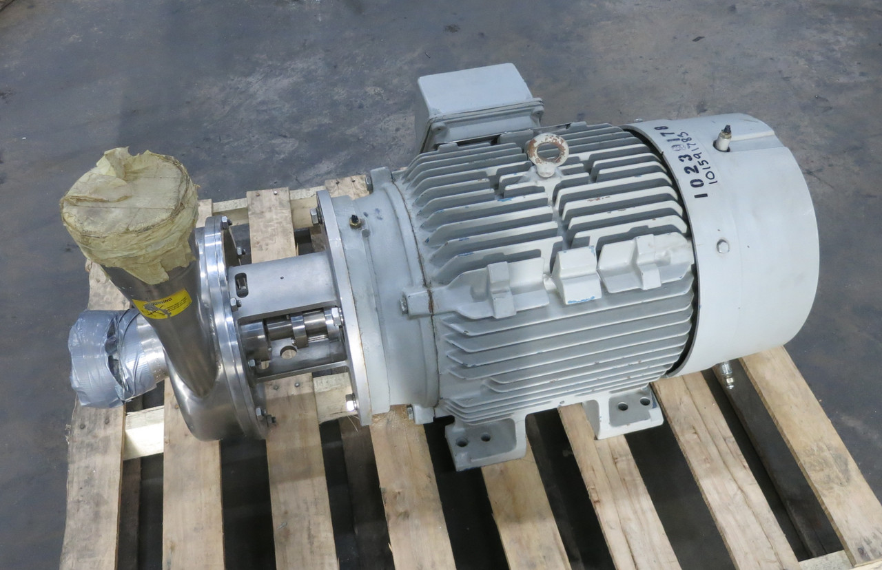 Siemens 40 HP AC Motor 460V 3535 RPM SD100 IEE Alfa Laval LKH-60 Blower Pump (DW6821-1)