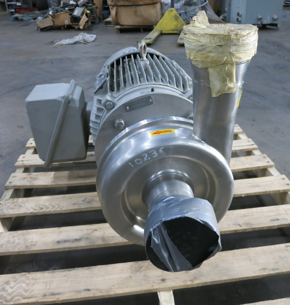 Siemens 40 HP AC Motor 460V 3535 RPM SD100 IEE Alfa Laval LKH-60 Blower Pump (DW6821-1)