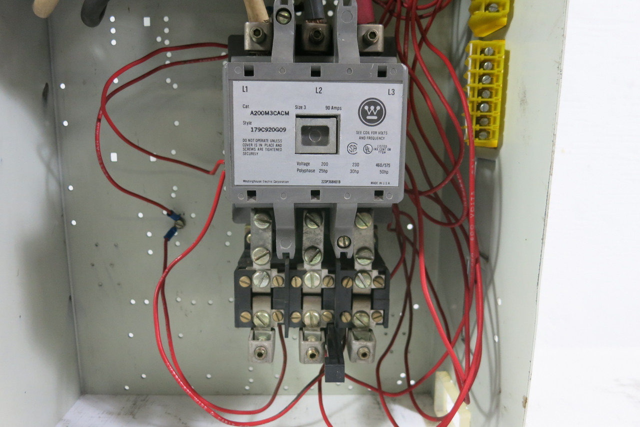 Cutler Hammer Westinghouse 2100 100 Amp Breaker Size 3 Starter 24" MCC Bucket (BJ0965-1)