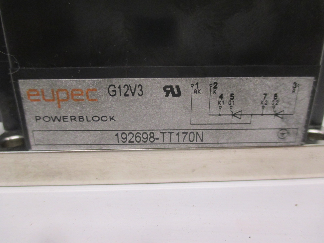 Eupec 192698-TT170N Power Block Module VS Drive PowerBlock 192698TT170N G12V3 (AH0333-1)