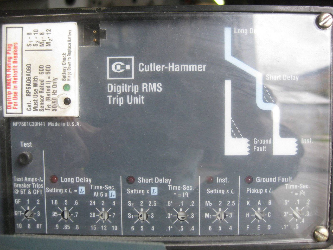 Allis-Chalmers LA-600F 600A Breaker Digitrip RMS 510/SRH56LSIG(D) Motor Operated (EBI0407-1)