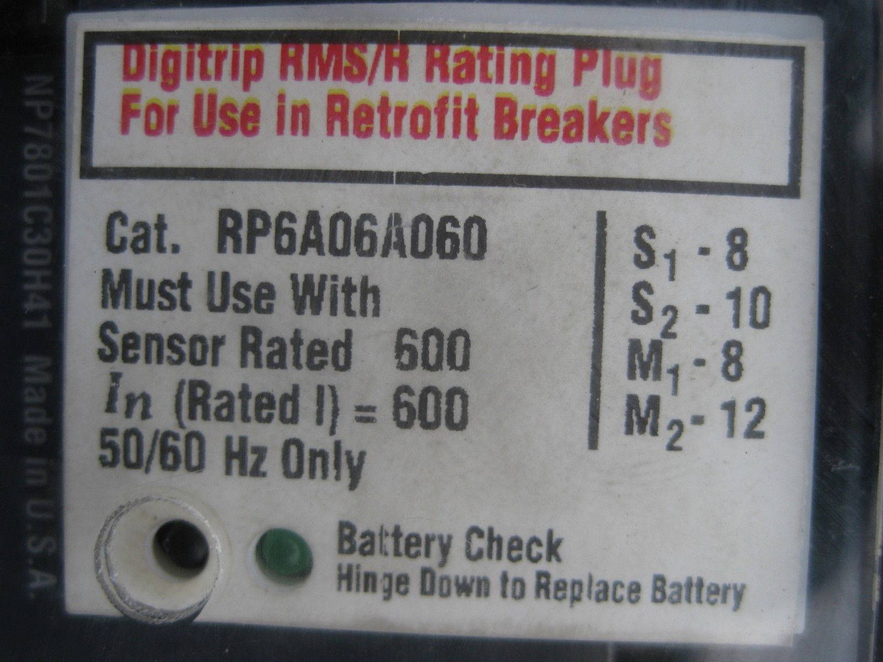 Allis-Chalmers LA-600F 600A Breaker Digitrip RMS 510/SRH56LSIG(D) Motor Operated (EBI0407-1)