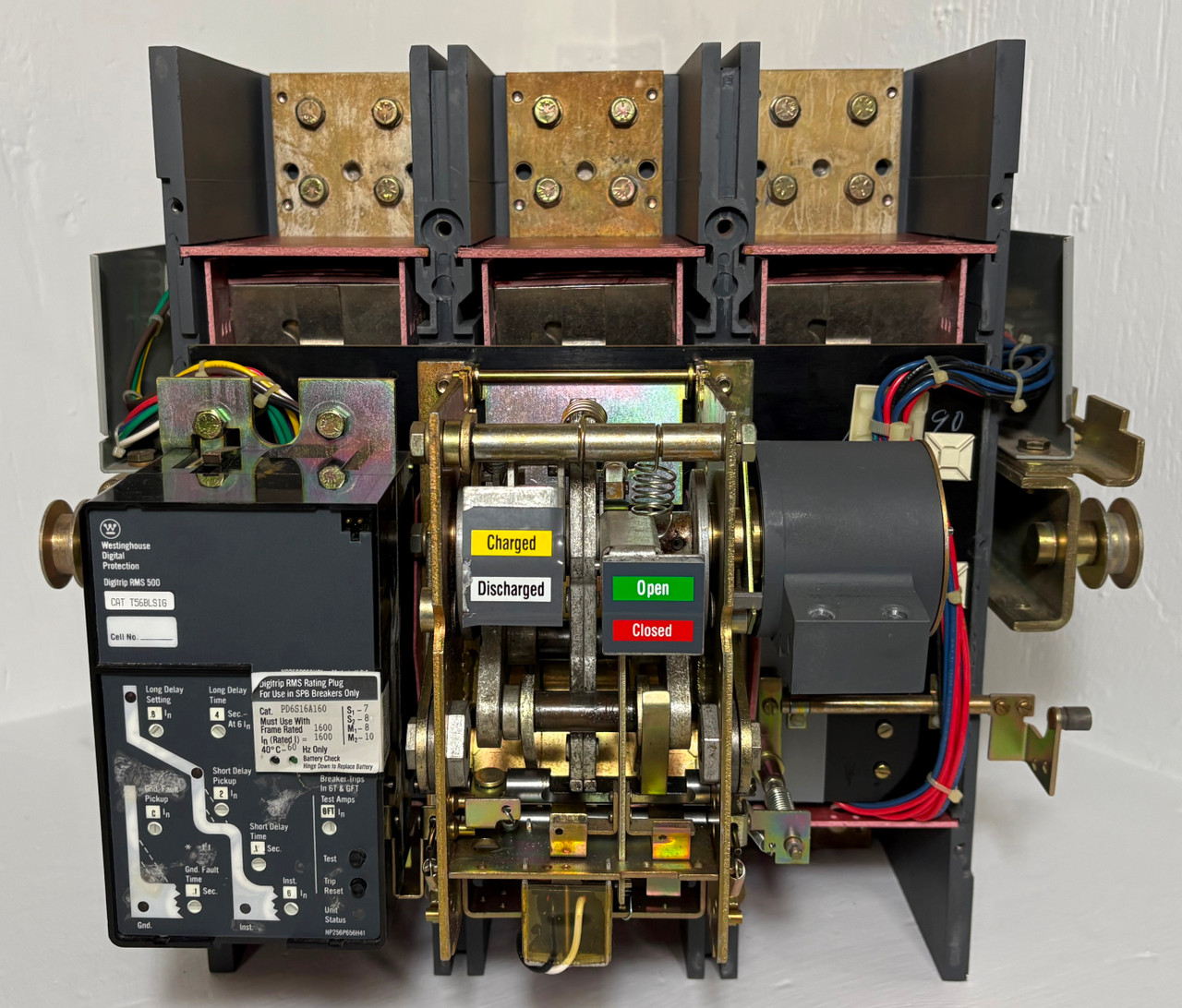 Westinghouse SPB 100 1600A SPBR316D56 LSIG Pow-R Breaker w/ 1600 Amp Plug Ground (EM5344-1)