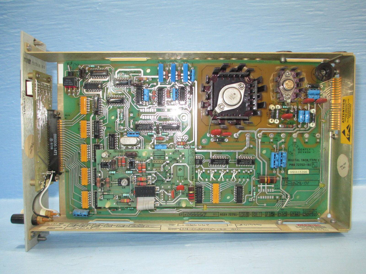 Bently Nevada 7200 TACH Digital Tachometer Module PLC 72750-03-01-15-00-02 (EBI0529-2)