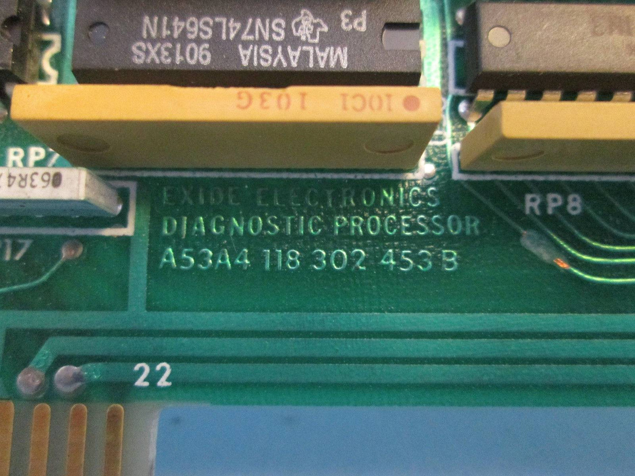 Exide A53A4 Diagnostic Microprocessor PLC 118 302 453 B Module Board 101072475 (EBI1292-5)