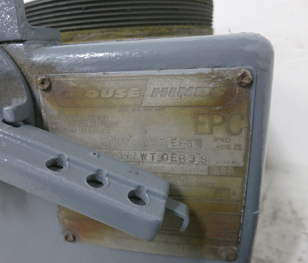 Crouse Hinds EPC-377 100A Explosion Proof Breaker Enclosure ArkTite 100 Amp THED (DW6830-2)