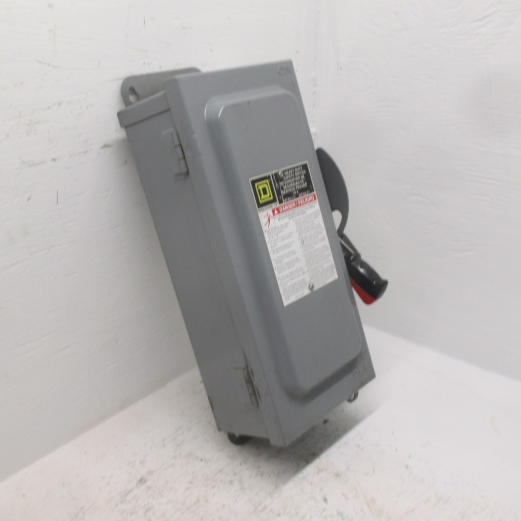 Image of NEW Square D H222AWK F06 60A 3R Fusible Safety Switch Disconnect 240V 1PH 2P NNB