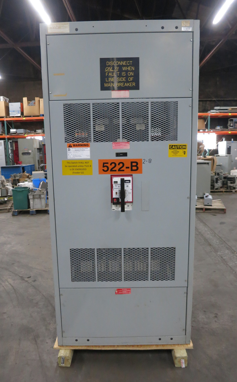 GE AV-Line 4000A 480V Main Switch Disconnect Panel 4000 Amp THPC3640 Switchgear (DW6840-1)