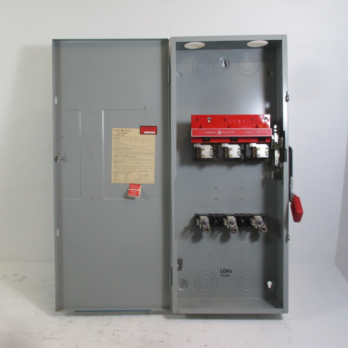 GE TH3364 200A 600V Model 7 Heavy Duty Fusible Safety Switch General Electric (AH0356-1)