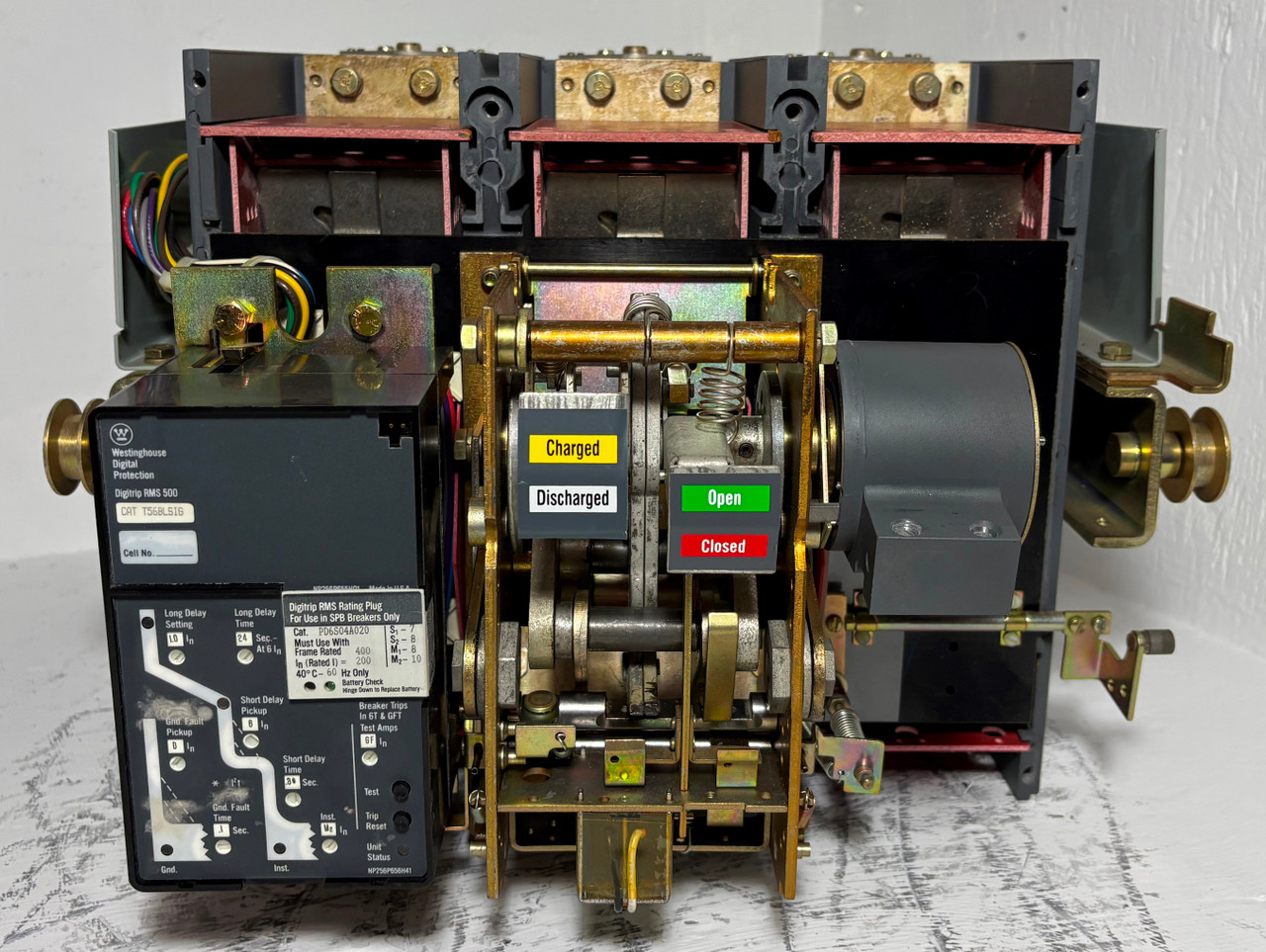 Westinghouse SPB 100 SPBR34D56 400A Pow-R LSIG Breaker w/ 200 Amp Plug 3P Ground (EM5357-21)