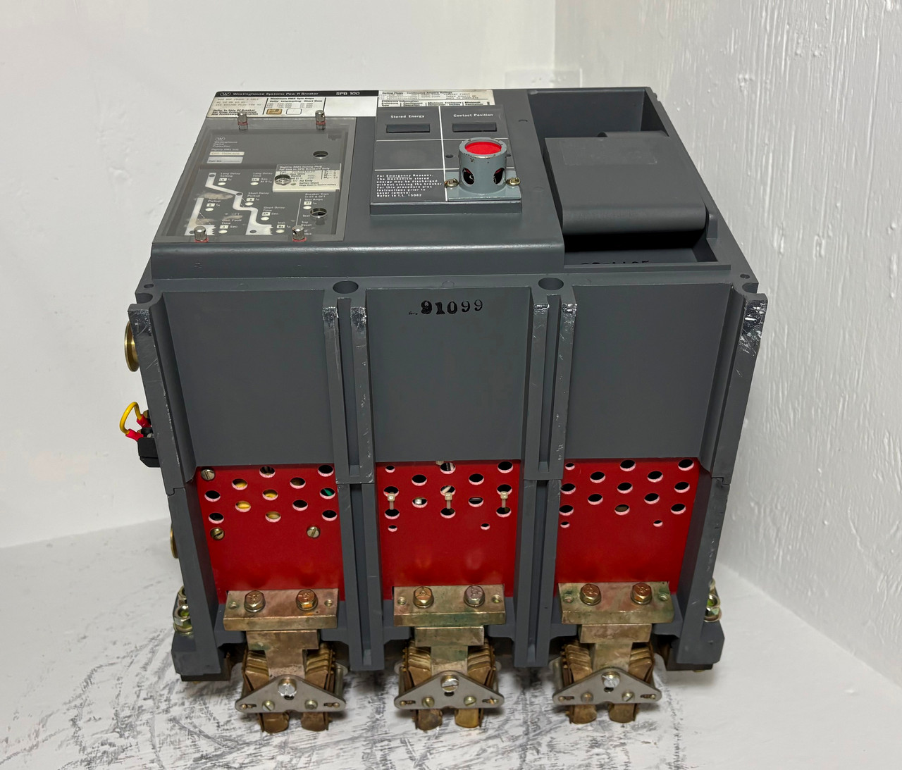 Westinghouse SPB 100 SPBR34D56 400A Pow-R LSIG Breaker w/ 200 Amp Plug 3P Ground (EM5357-21)