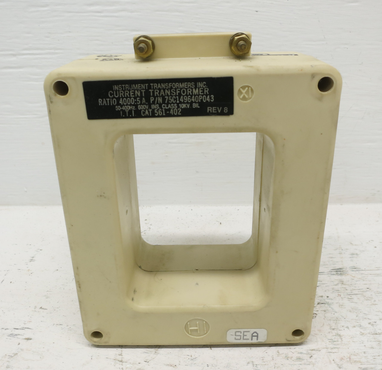 IT 75C149640P043 Current Transformer 4000:5 Ratio CT 50-400Hz 10kV 600V (DW6841-2)