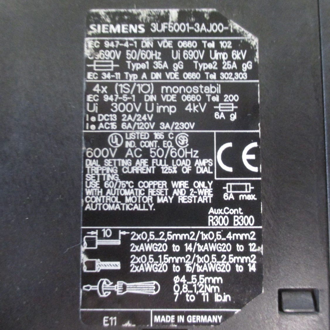 Siemens 3UF5001-3AJ00-1 DP Basic Unit PLC Module SIMOCODE Profibus Interface (AH0359-1)