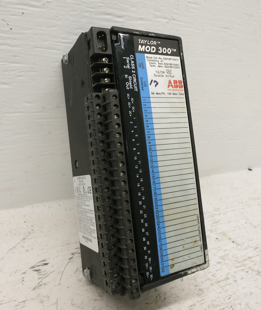 Taylor ABB MOD 300 6241BP10421C-U Input Output PLC Module 6241BP10411 Source I/O (DW6850-11)