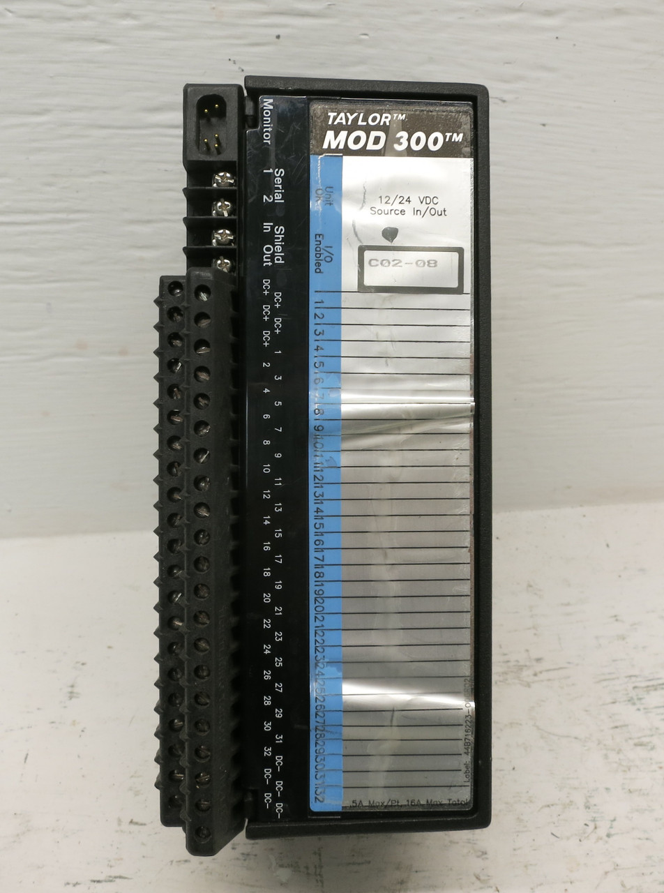 Taylor ABB MOD 300 6241BP10421C-V Input Output PLC Module 6241BP10411 Source I/O (DW6851-12)