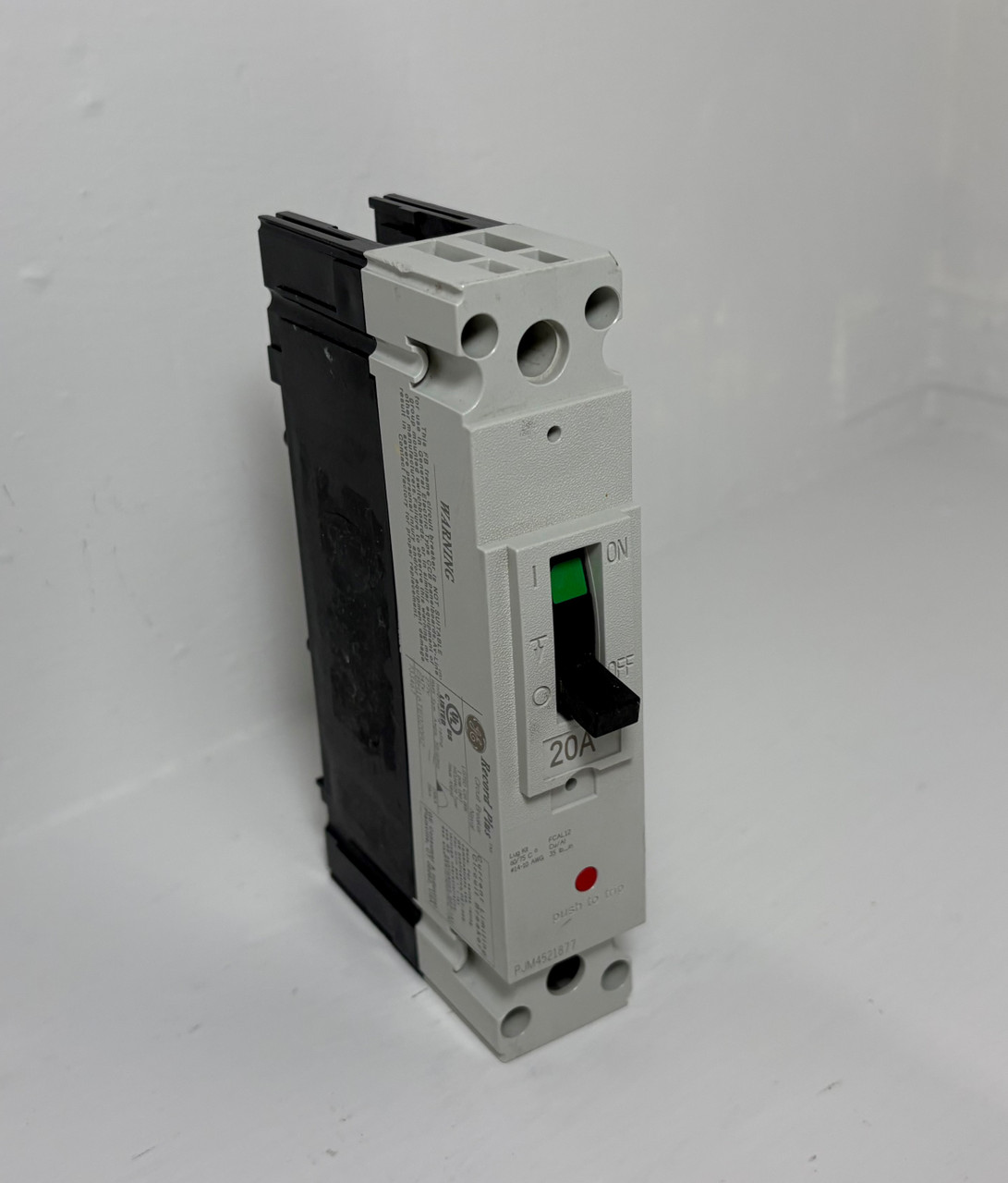 GE FBH16TE020R2 20A Record Plus 1P Circuit Breaker 277V 20 Amp General Electric (EM5372-6)