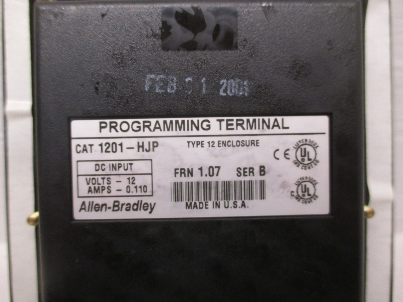 NEW Allen Bradley 1201-HJP Programming Terminal LCD Display NEMA Type 12 NIB (AH0380-1)