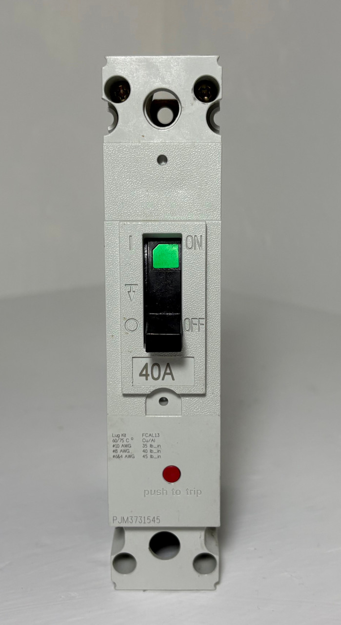 GE FBN16TE040RV 40A Record Plus 1P Circuit Breaker 277V 40 Amp General Electric (EM5375-3)