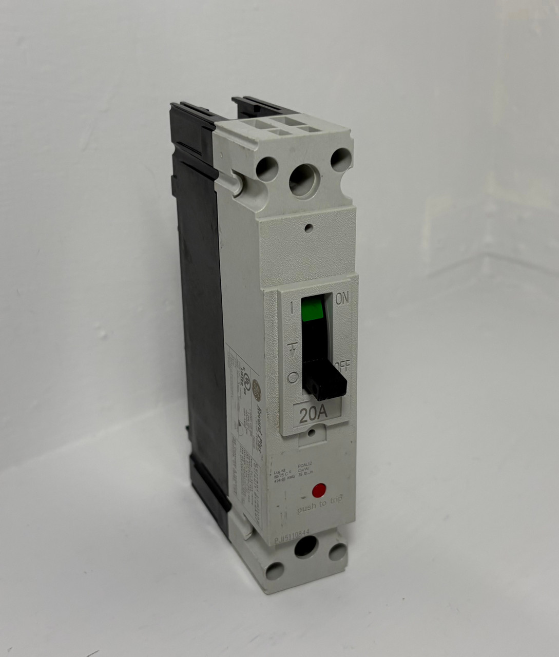 GE FBN16TE020RV 20A Record Plus 1P Circuit Breaker 277V 20 Amp General Electric (EM5374-3)