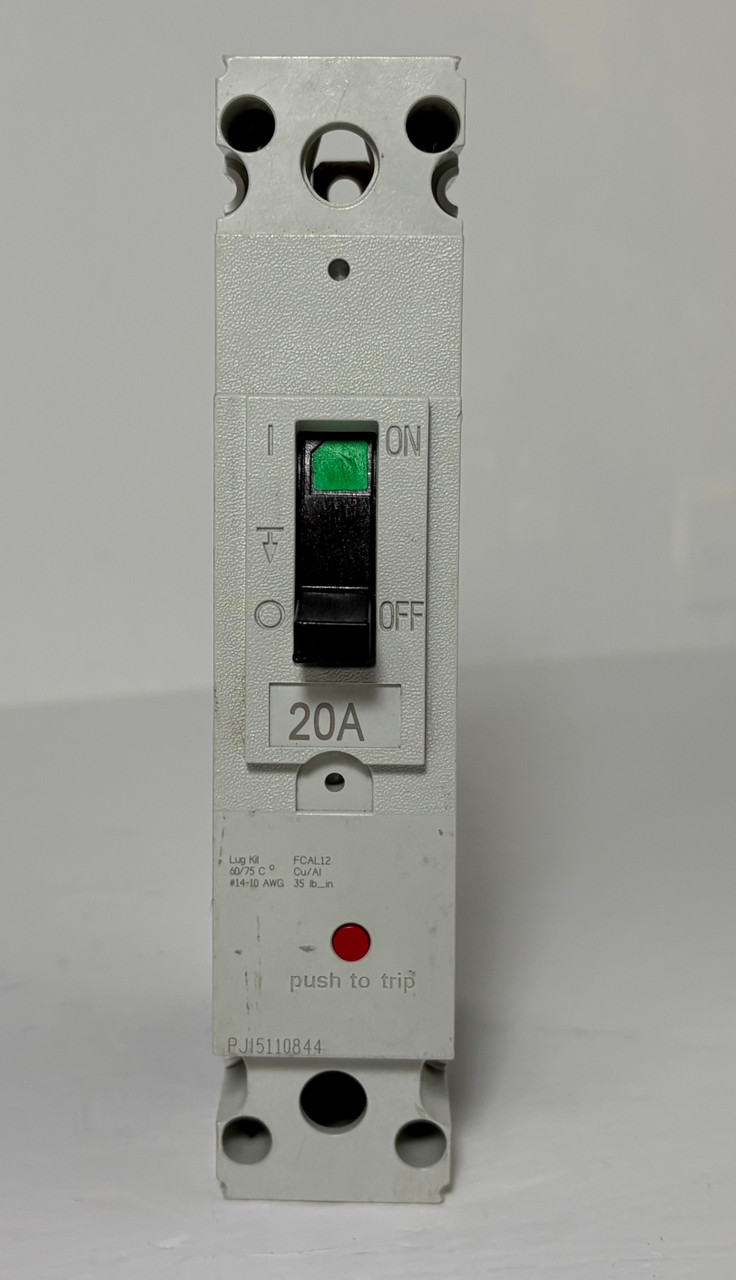 GE FBN16TE020RV 20A Record Plus 1P Circuit Breaker 277V 20 Amp General Electric (EM5374-3)