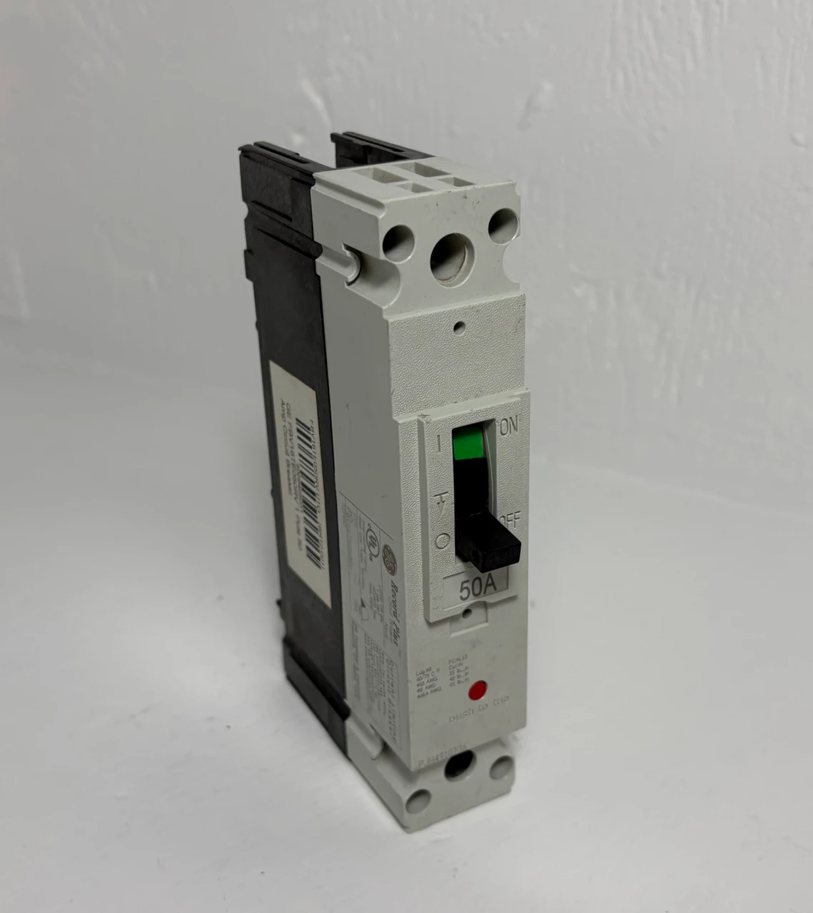 GE FBV16TE050RV 50A Record Plus 1P Circuit Breaker 277V 50 Amp General Electric (EM5377-2)