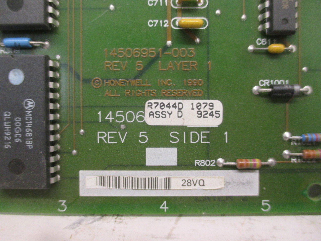 Honeywell 14506951-003 Rev 5 Layer 1 Module PLC PCB Circuit Board Revision 5 (AH0399-1)