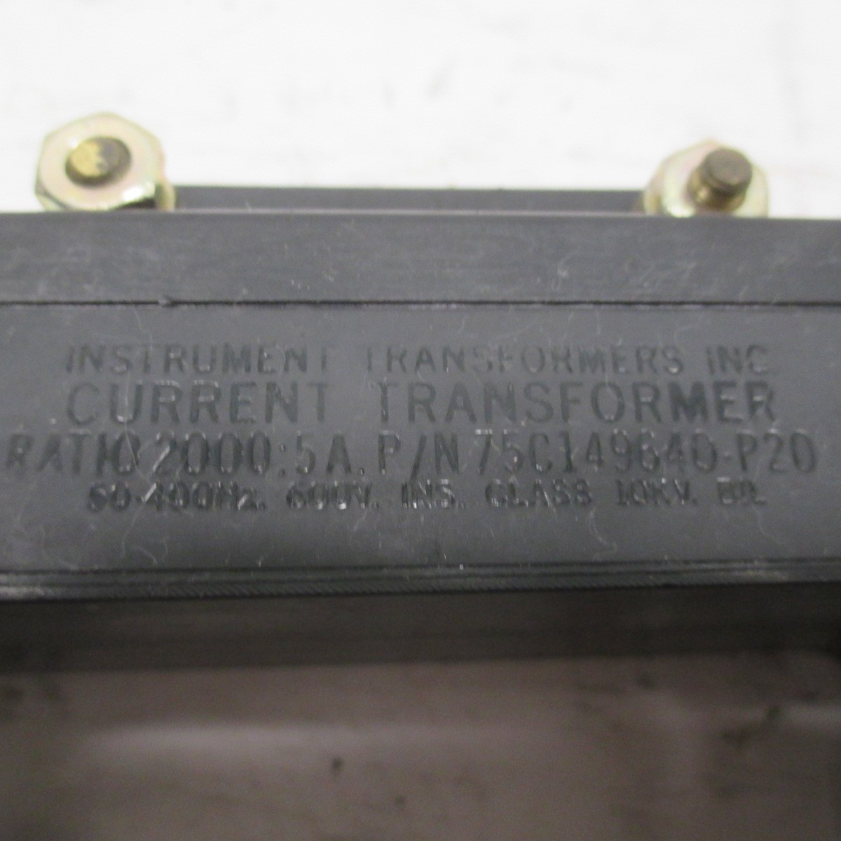 IT 75C149640-20 Current Transformer 2000:5 Ratio CT 50-400HZ 10KV 600V (AH0402-3)